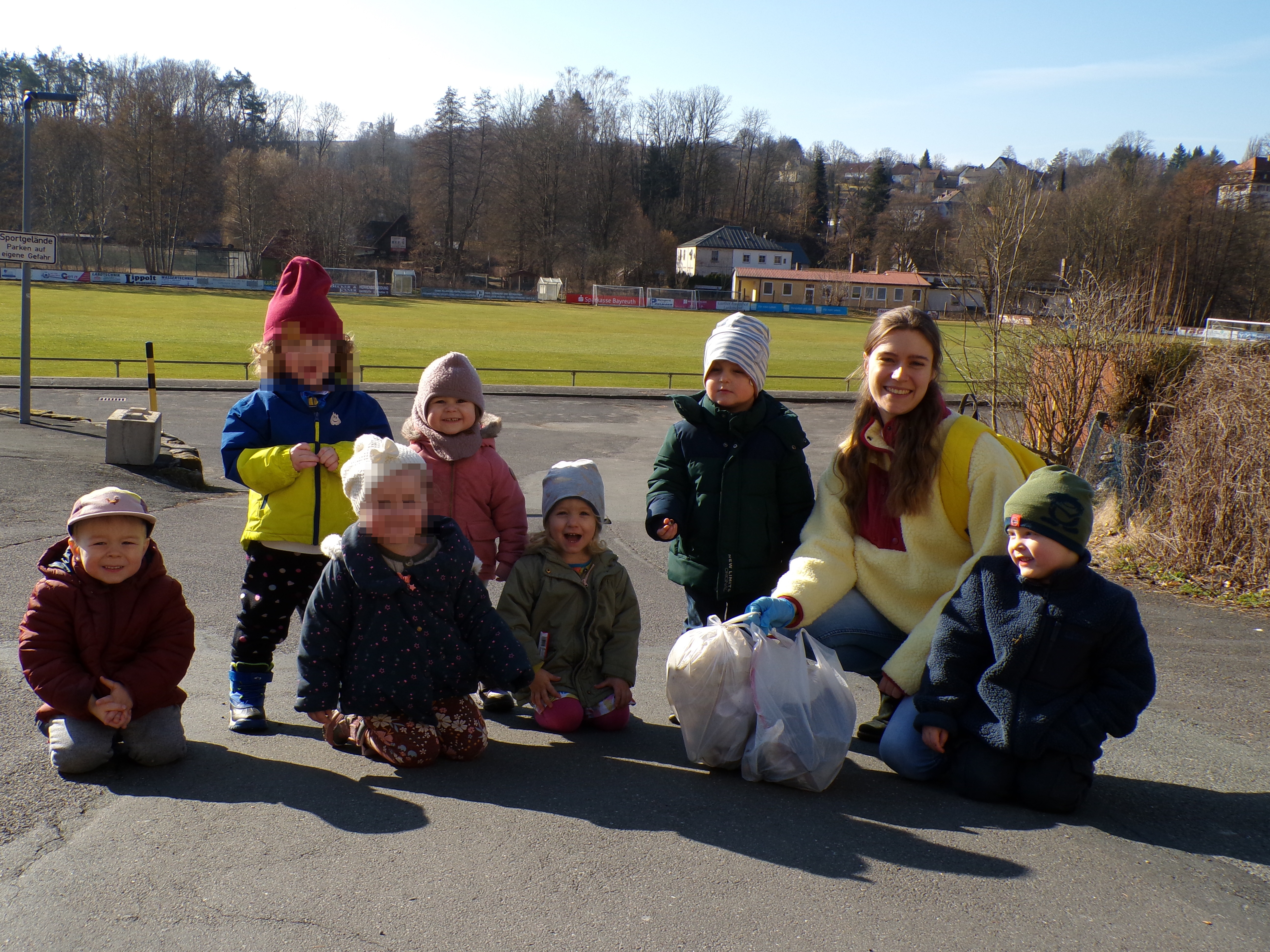 Müllsammelaktion der Krippenkinder