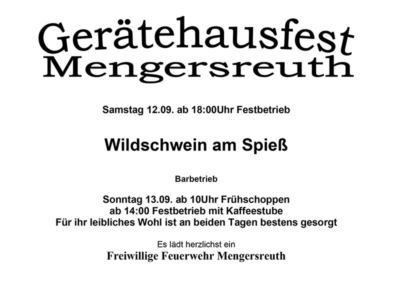 Gerätehausfest