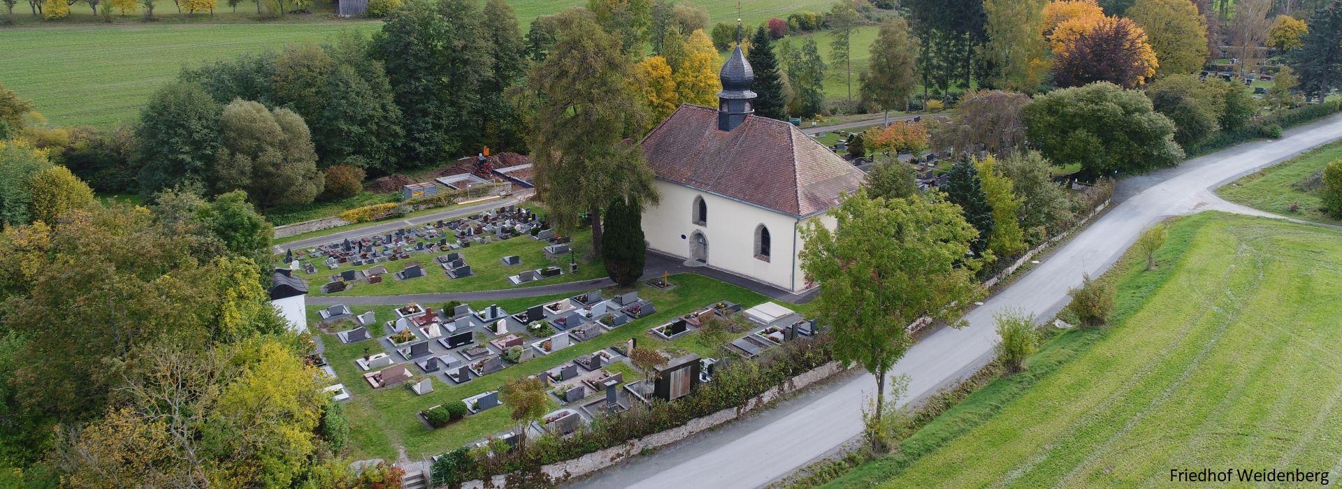 Luftbild Friedhof Weidenberg