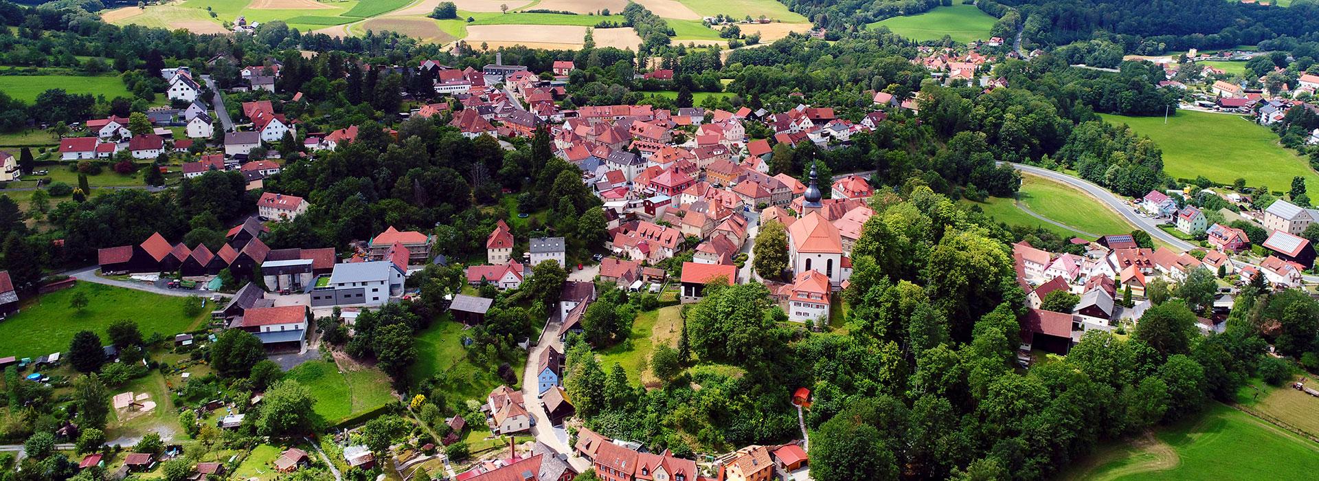 Luftbild Obermarkt Weidenberg