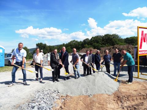 Spatenstich im Baugebiet Brunnenwiese am 14. Juli 2020